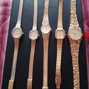 Lot of 5 vintage ladies watches